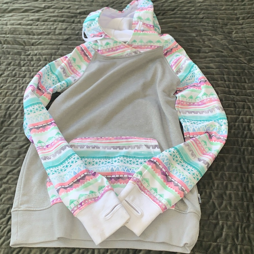 Aztec print sweatshirt hoodie